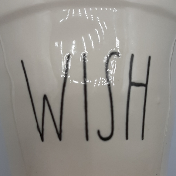 Rae Dunn Cream Planter Wish 4 1/4" Round Artisan Collection by Magenta #150 - Picture 6 of 6